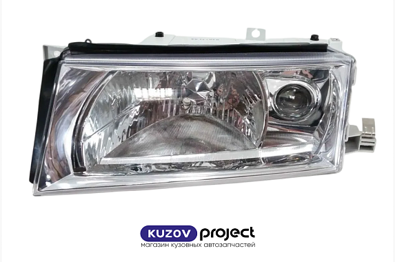 Фара левая с туманкой Skoda Octavia / Tour 2000-2010 (DEPO / Тайвань)