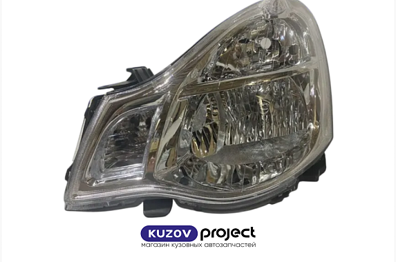 Фара левая с электрическим корректором (белый габарит) Nissan Almera 2012-2019 (Китай)