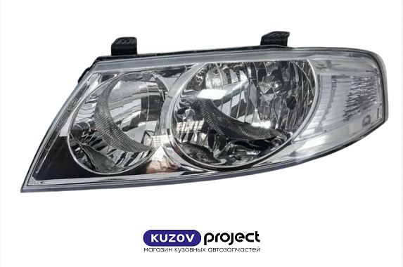 Фара хром механический корректор Nissan Almera Classic 2006-2012 Левая (Китай)