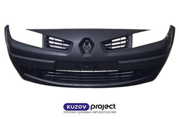 Бампер передний в сборе без птф Renault Megane 2006-2009 (Тайвань)