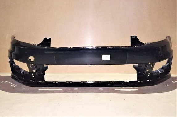 Бампер передний Volkswagen Polo 2015-2020 4D Россия Deep LC9X (Черный)