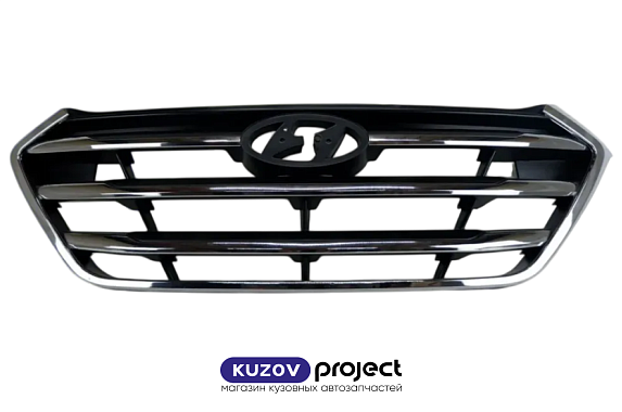 Решетка радиатора хром Hyundai Tucson 2015-2019 (Китай)