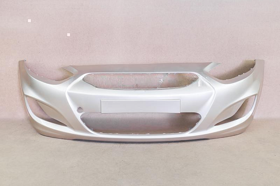 Бампер передний Hyundai Solaris 2010-2014 Россия Stone Beige UBS (Бежевый металлик)