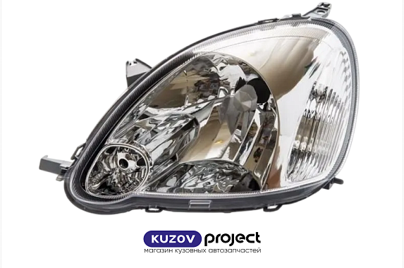 Фара левая под элекрический корректор Toyota Vitz / Yaris 2003-2005 (DEPO / Тайвань)