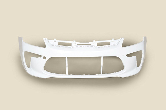 Бампер передний Kia Rio 2016-2020 Россия Crystal White PGU (Белый)