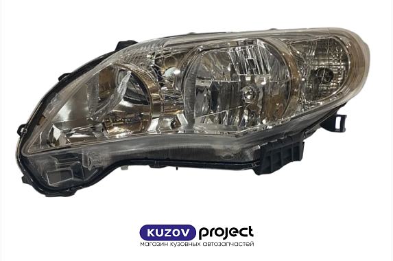 Фара левая под электрический корректор Toyota Corolla 2010-2013 (TYC / Тайвань)