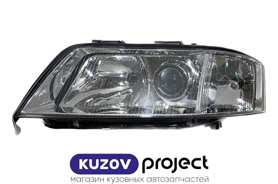 Фара левая с электрическим корректором Audi A6 1997-2001 (Тайвань)