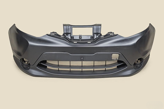 Бампер передний (лекало под парктроники) Nissan Qashqai 2013-2019 (Тайвань)